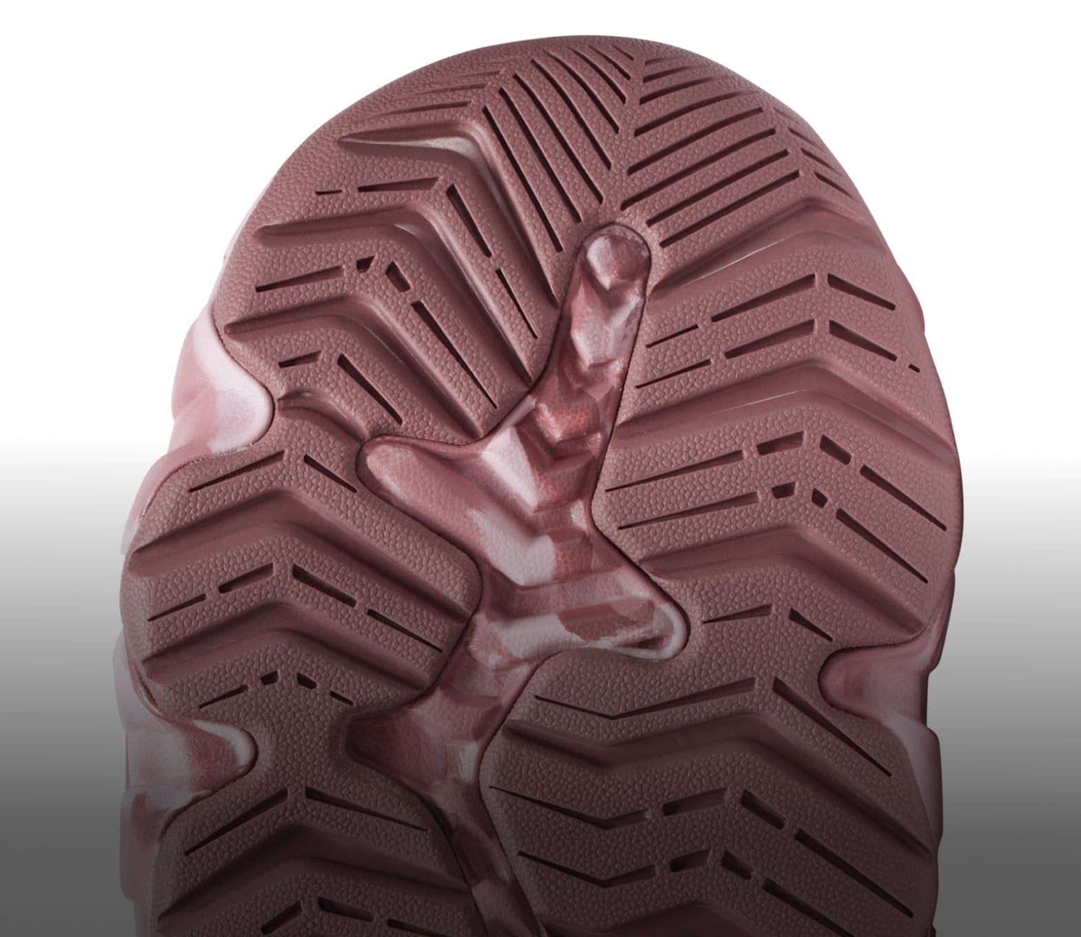 A close-up of the sole of a pink Hyperport H2 sandal.