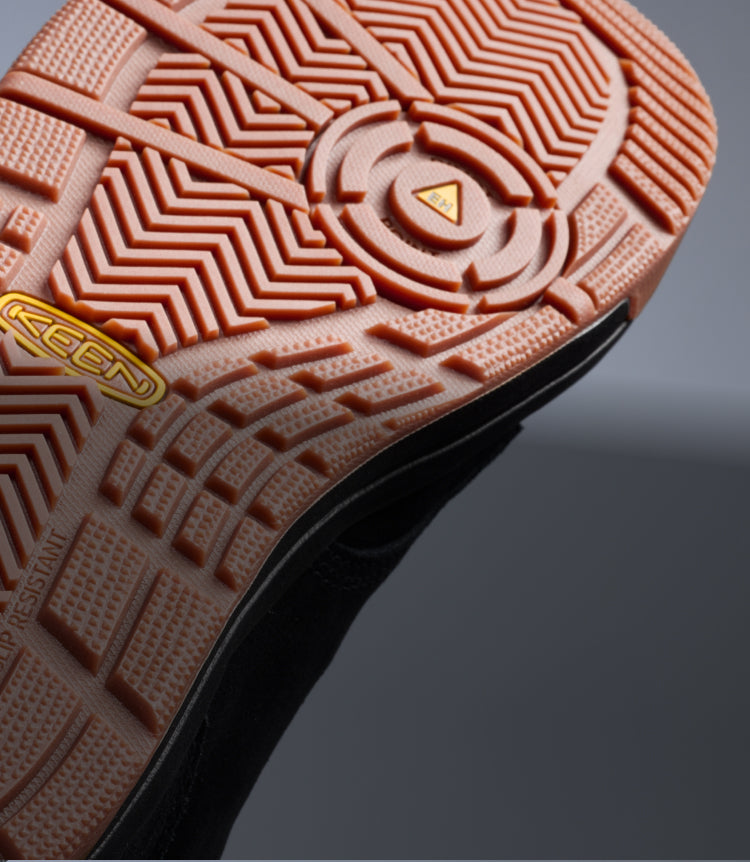 The undersole of a Gibson work sneaker.