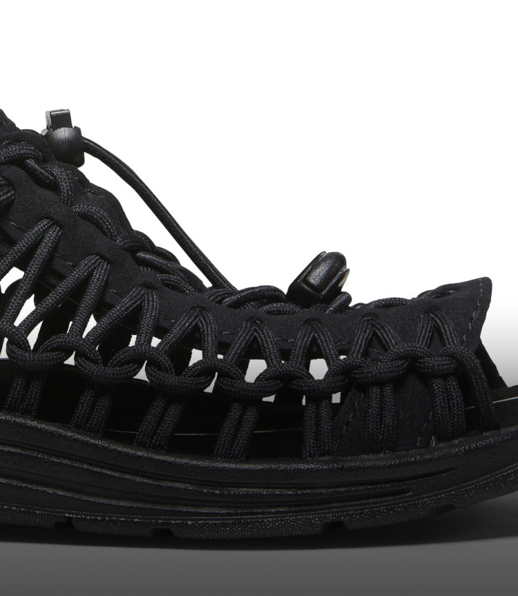 Women's UNEEK II OT Silver Lining/Black Open Toe Sandal | KEEN