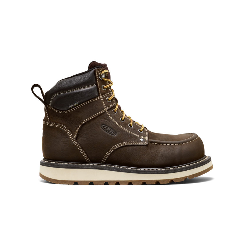Men's Cincinnati 6" Waterproof Boot (Carbon Toe)  |  Dark Chocolate/Sandshell