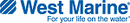 The West Marine logo on a white background.